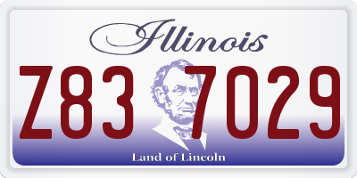 IL license plate Z837029