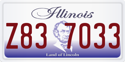 IL license plate Z837033