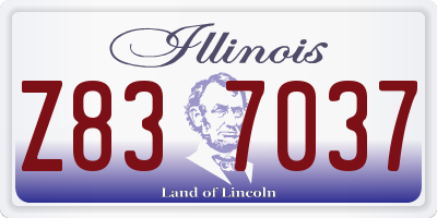 IL license plate Z837037