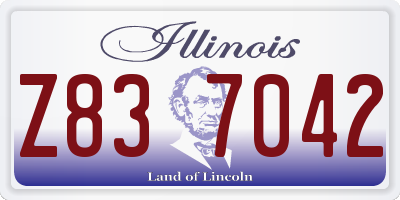 IL license plate Z837042