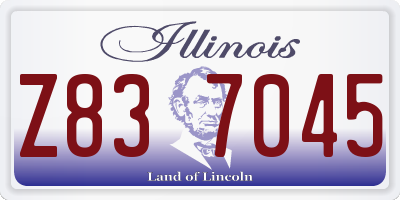 IL license plate Z837045