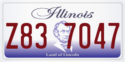 IL license plate Z837047