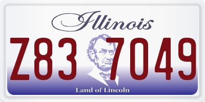 IL license plate Z837049