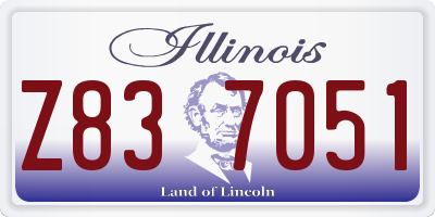 IL license plate Z837051