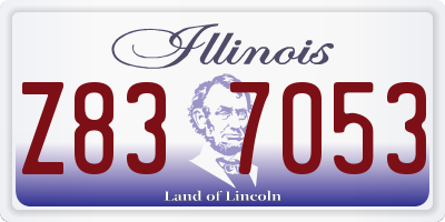 IL license plate Z837053