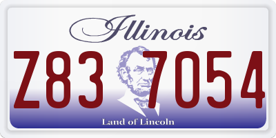 IL license plate Z837054