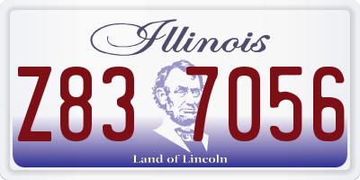 IL license plate Z837056