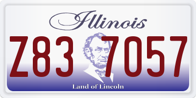 IL license plate Z837057
