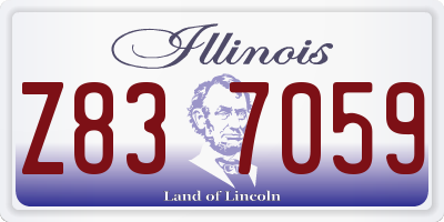 IL license plate Z837059
