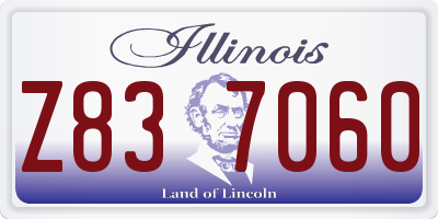 IL license plate Z837060