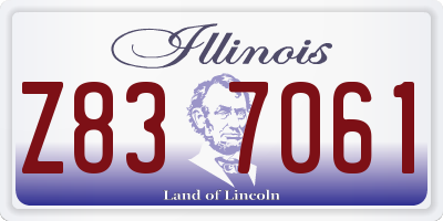 IL license plate Z837061