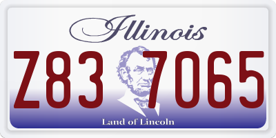 IL license plate Z837065