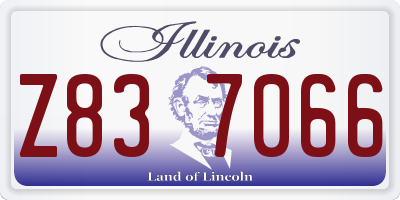 IL license plate Z837066