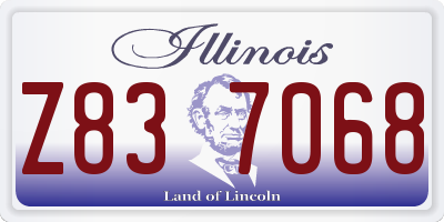 IL license plate Z837068