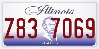 IL license plate Z837069