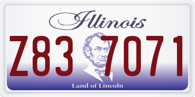 IL license plate Z837071