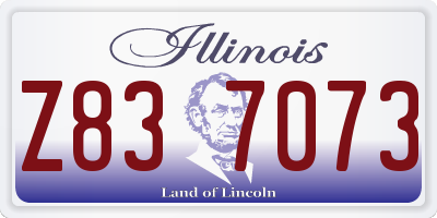 IL license plate Z837073