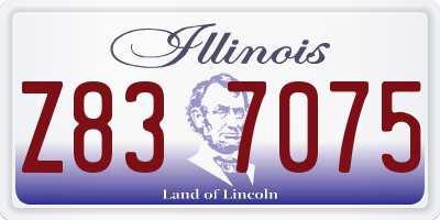 IL license plate Z837075
