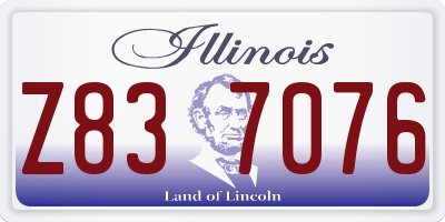 IL license plate Z837076