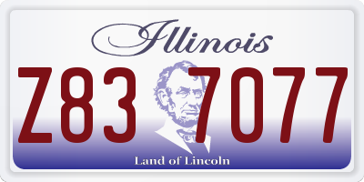 IL license plate Z837077