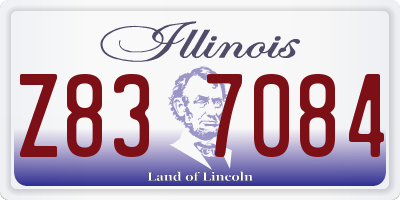 IL license plate Z837084