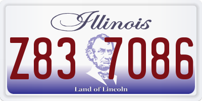 IL license plate Z837086