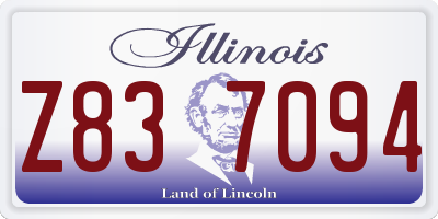 IL license plate Z837094