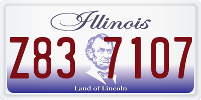 IL license plate Z837107