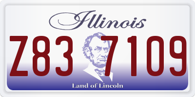 IL license plate Z837109