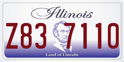 IL license plate Z837110