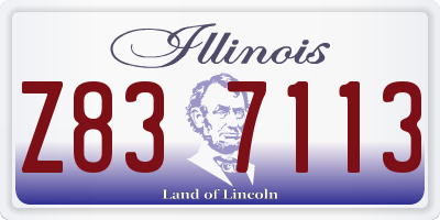 IL license plate Z837113