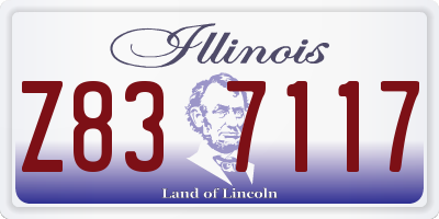 IL license plate Z837117