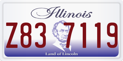 IL license plate Z837119