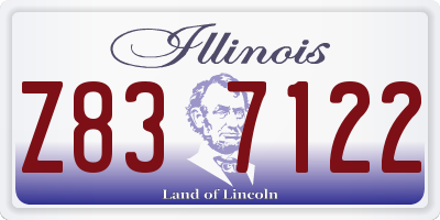 IL license plate Z837122