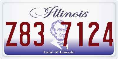 IL license plate Z837124