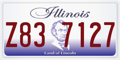 IL license plate Z837127