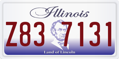 IL license plate Z837131