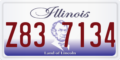 IL license plate Z837134