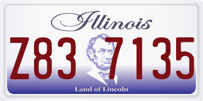 IL license plate Z837135