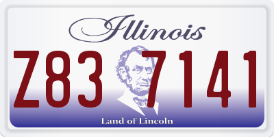 IL license plate Z837141