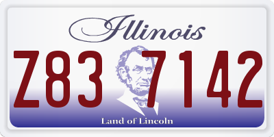IL license plate Z837142