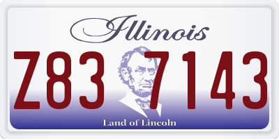IL license plate Z837143