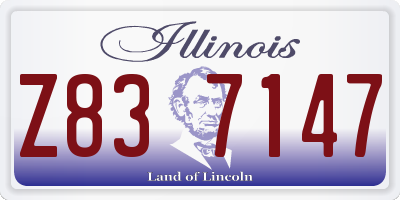 IL license plate Z837147