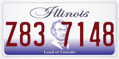 IL license plate Z837148
