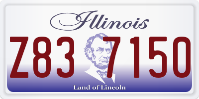 IL license plate Z837150