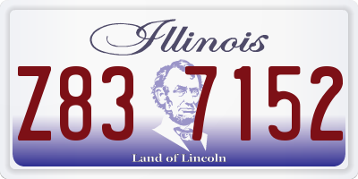 IL license plate Z837152