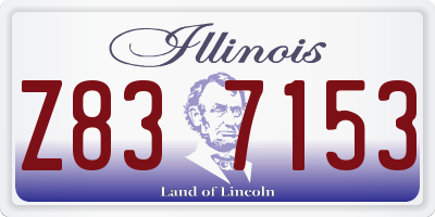 IL license plate Z837153