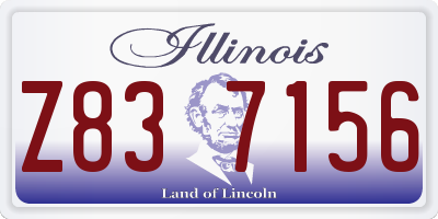 IL license plate Z837156