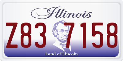 IL license plate Z837158
