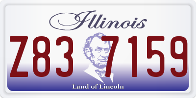 IL license plate Z837159